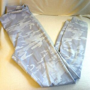 Lululemon, gray, white, and camo leggings